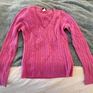 J.Crew 100% Cashmere Cable Knit Women's Sweater